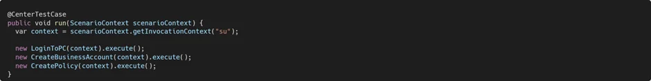 Now we can create a test that uses these specialized classes: