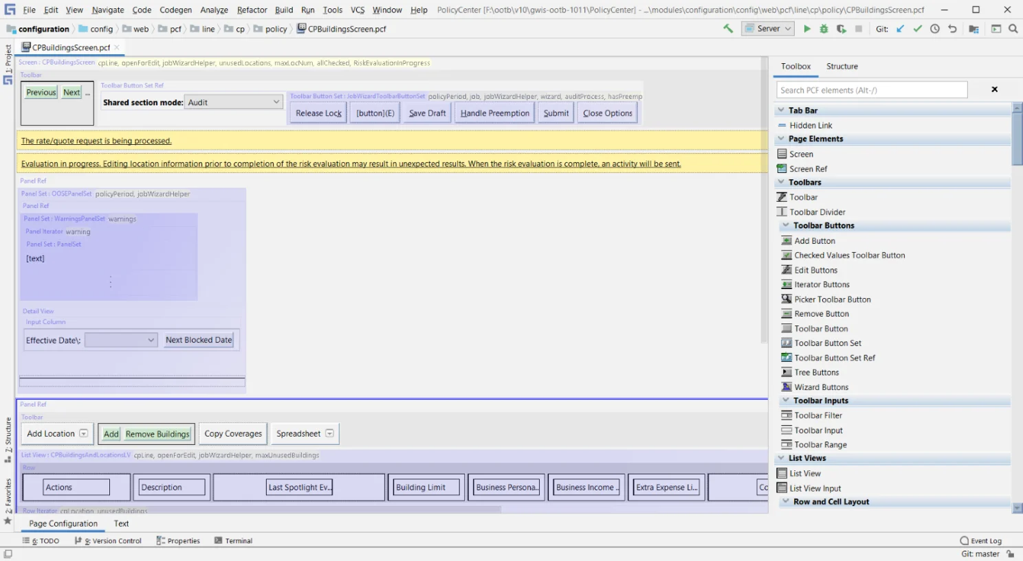 A sample PCF page